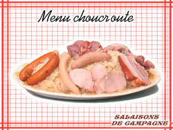 Menu Choucroute compl�te - L'Alsace - SALAISONS DE CAMPAGNE