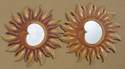 MIROIR  SOLEIL BOIS 60 CM 