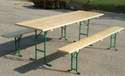 Ensemble Table et Bancs pliants