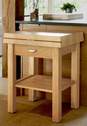 Billot de cuisine sur pi�tement en ch�ne clair