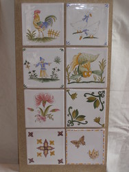 Carreaux de fa�ence - Carrelages et plaques de maison int�rieures ou ext - LES FAIENCES DE SANDRINE