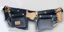 Porte outils cuir et tissu 10 POCHES