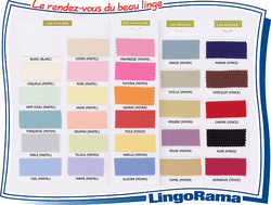 Blanc des Vosges / linge de lit uni, les coloris.