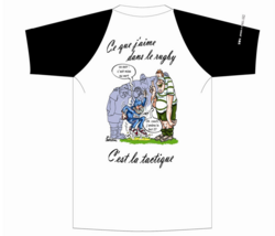 IDEE CADEAU - Tee-shirt rugby humour - LA TACTIQUE - LA TACTIQUE - www.apero-s-wear.com