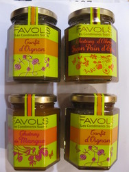 CHUTNEYS - CHUTNEYS FAVOLS - EPICERIE FINE CALISA:  vente  th� .caf�. sp�cialit�s de Bourgogne