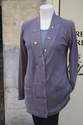gilet long en tricot de coton biologique