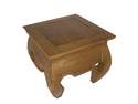 table opium 40 x40 cm   teck  - MOBILIER  - AFRI - K - DO