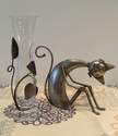 Vase FORMANO et chat fantaisie