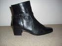 BOTTINES CUIR NOIR