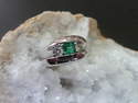 Bague or Emeraude en Vente