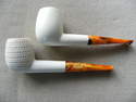 PIPE ECUME DE MER, DROITE, TRES GROS FOYER