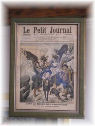 Cadre d�co - BRIANCONNAIS - Lutte entre alpinistes et chamois dans le massif de L'Argenti�re