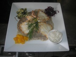 Plats de poissons   - Les menus et plats du restaurant de l'altiport  - Restaurant de l'altiport