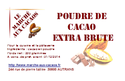 Poudre de cacao extra brute