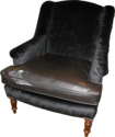 Fauteuil noir et argent - Fauteuils et chaises relook�s ( sur commande) pi�ces unique - Paco Tourt�, artisan tapissier d�corateur