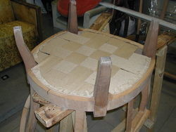 1.le sanglage -  - Paco Tourt�, artisan tapissier d�corateur