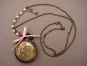 Sautoir chaine-montre a l ancienne!patine bronze...