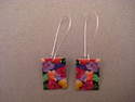Boucles d oreilles metal peint...!