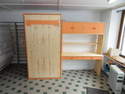 lit relevable en 90x190 avec bureau sur mesure