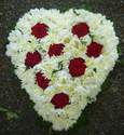 Fleurs D�c�s - Coeur & croix