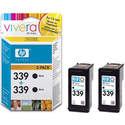 Pack 2 cartouches d'encre HP n� 339 noir