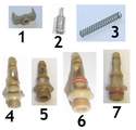 Pieces detachees machine Saeco curseur piston tetine joints - Pi�ces d�tach�es et accessoires Saeco - MENA ISERE SERVICE