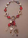 collier RED DIVA 2 cristal et nacre - Les creations de bijoux IXLI, la marque de Fabienne Cailleux - BOUTIQUE ROSE PALE