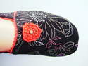 Chaussons d'interieur coreens : mod�le "Sakura"  - collection chaussons d interieur distribues par IXLI - BOUTIQUE ROSE PALE