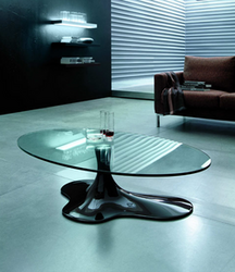 Table basse elliptique - 6607 55EK - Santa Rossa - Coup de coeur - MAISON PERRIN / SAVOIE MEUBLES &amp; MENAGER