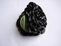 Miroir de sac et de coiffeuse:couleur:NOIRE !! - Les creations d accessoires de Fabienne Cailleux - BOUTIQUE ROSE PALE