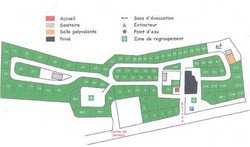 Plan d'Id�al Camping � Allevard -  - IDEAL CAMPING