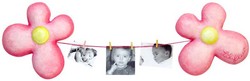 Porte photos ficelle enfants "lilifleur" DIMCO TITOUTAM - cadre photos enfants  - Le coin des bouts d'chou - d�coration/cadeaux enfants