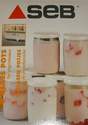 Pots en verre la Yaourti�re Seb couvercles -lot de 8 yaourts