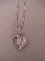 collier chaine flacon parfum en verre...!