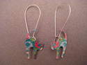 Boucles d oreilles metal peint....les chats..!les voila..!
