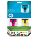 Pack 3 cartouches d'encre HP n� 363 cyan, magenta, jaune