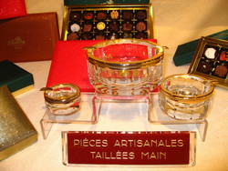 Vide poches et cendriers en cristal