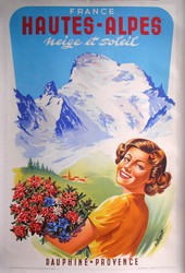Affiches anciennes et originales, posters - Montagne, ski  -  - Comptoir de l'Alpe et SkiVintage