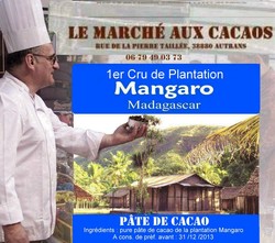 la p�te de cacao de la plantation Mangaro 