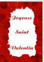 menu sp�cial st valentin