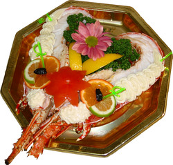 1/2 LANGOUSTE EN BELLEVUE REPAS NOEL ET REVEILLON - BUFFETS FROIDS - TRAITEUR TRADITION REGIONALE