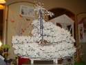 Pr�sentation originale de drag�es pour mariage : spirale