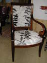 Fauteulis fond lin - Fauteuils et chaises relook�s ( sur commande) pi�ces unique - Paco Tourt�, artisan tapissier d�corateur