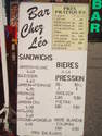 La m�t�o du jour de l'Alpe d'Huez - Les consommations ordinaires - BAR CHEZ LEO - LES BERGERS