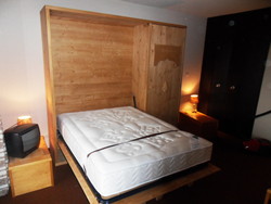 Lit relevable avec armoire de rangement - lit relevable - VERCORS LITERIE 