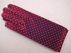 Gants velours effet cloute - La collection de gants velours "IXLI" - BOUTIQUE ROSE PALE