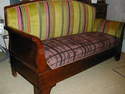 banquette Louis philippe deux couleurs - Canap�s relook�s (sur commande) pi�ces unique - Paco Tourt�, artisan tapissier d�corateur