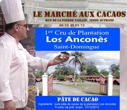 La p�te de cacao de la plantation Los Ancon�s