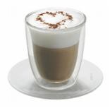 Lot de 4 tasses cappuccino en double paroi saeco