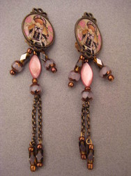 Boucles d oreille clip et crochet Lolis-manga MA22 - Les creations de bijoux IXLI, la marque de Fabienn - BOUTIQUE ROSE PALE